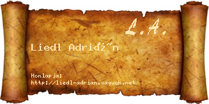 Liedl Adrián névjegykártya