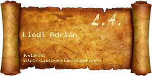 Liedl Adrián névjegykártya